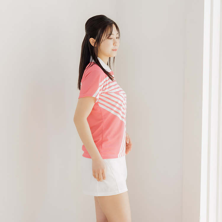 1812円 公式ショップ Lucent ルーセント LUCENT_ゲームシャツ_W_PI XLH2311 色 : ピンク サイズ XO