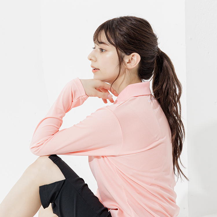 新品未使　Admiral ポロシャツ レディース サーモンピンク 新品未使 Admiral ポロシャツ レディース サーモンピンク 美品