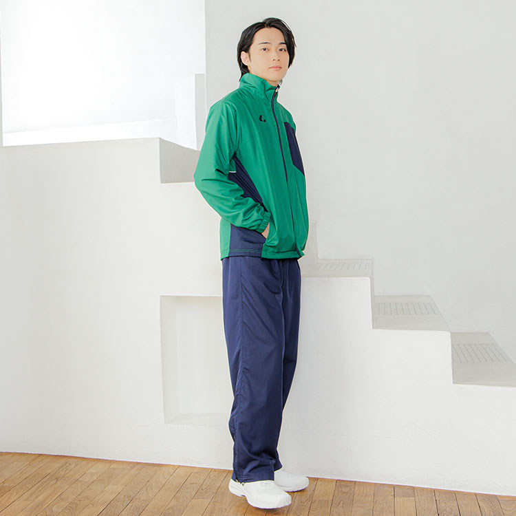 XLW3185 グリーン×ネイビー